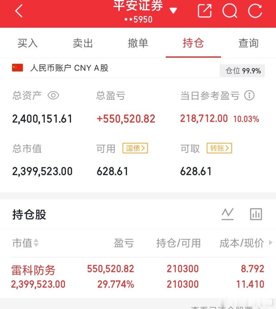 雷科防务002413.令天直一字板，强势三浪格局局延续，继续等待，年前大福利，恭