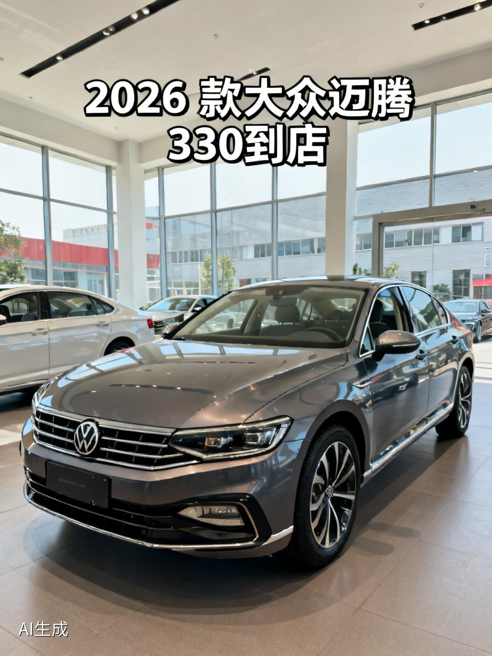 2026款大众迈腾330到店啦！这款合资中型轿车采用两代同堂销售，B8只保留