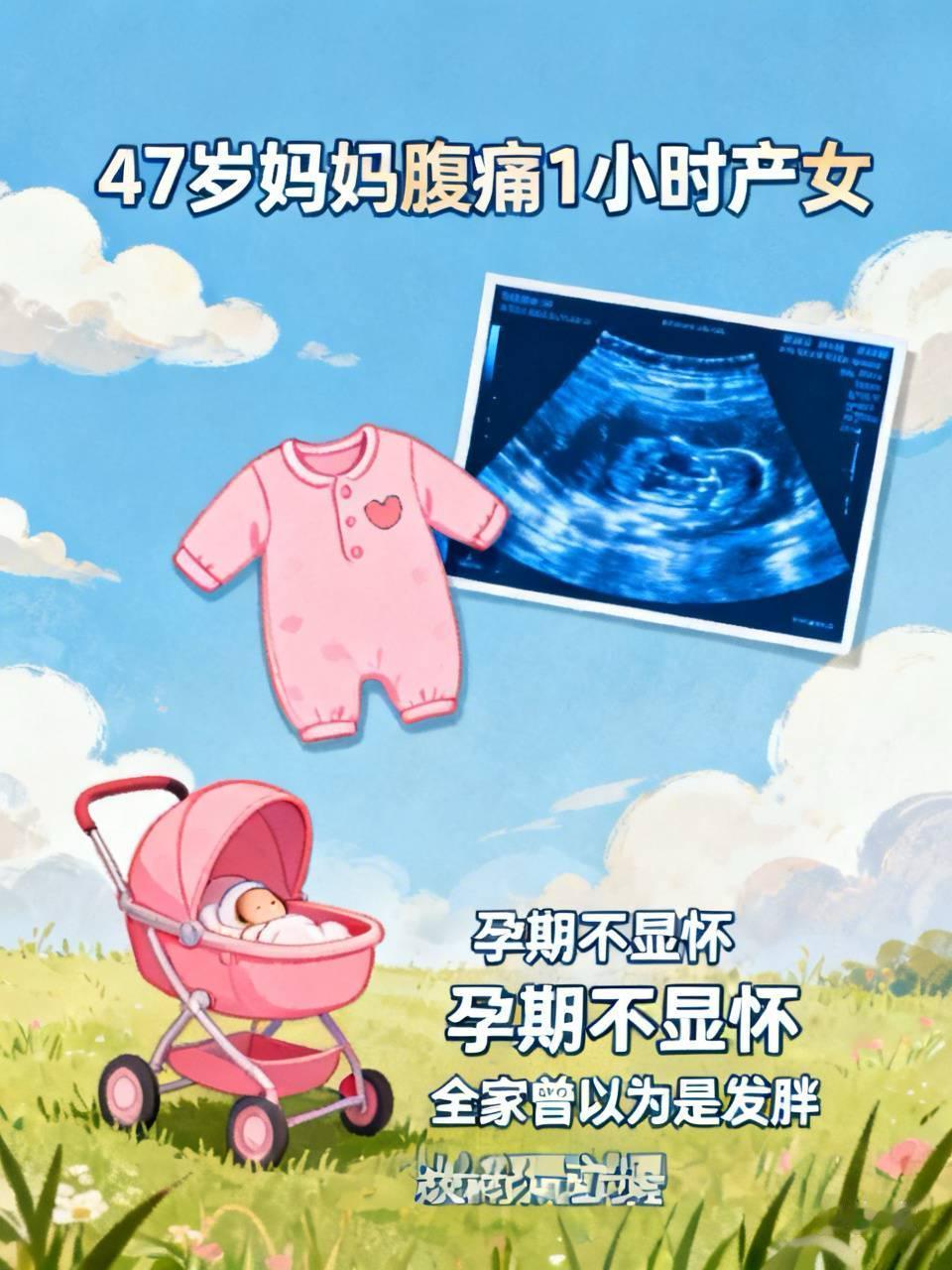 47岁妈妈腹痛1小时生了个娃，26岁女儿懵了：我一直以为是发胖！刷到这个新闻
