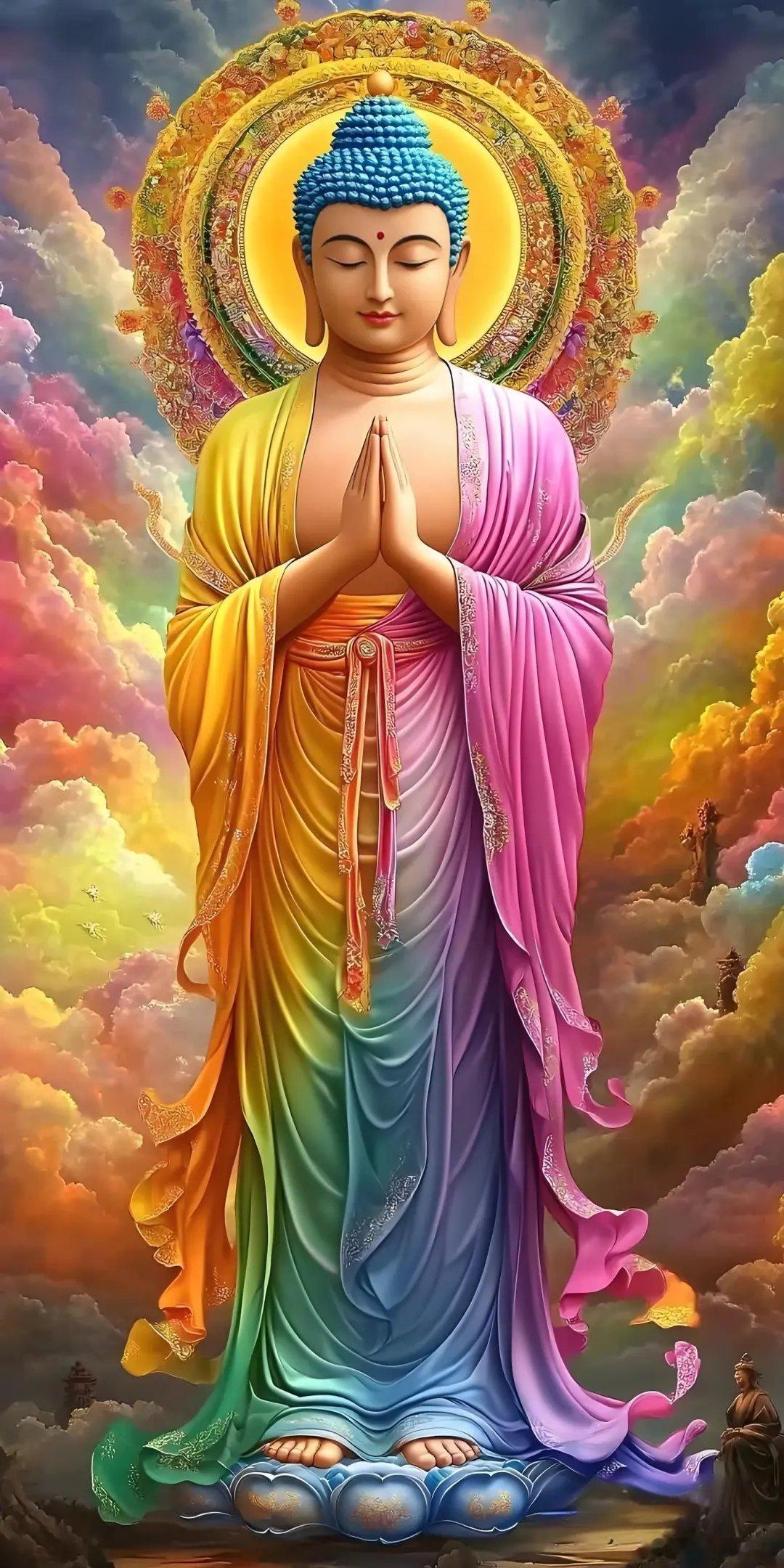 佛渡有缘人！千年佛光普照祥云缭绕菩萨保佑众生平安顺遂壁纸～​​​