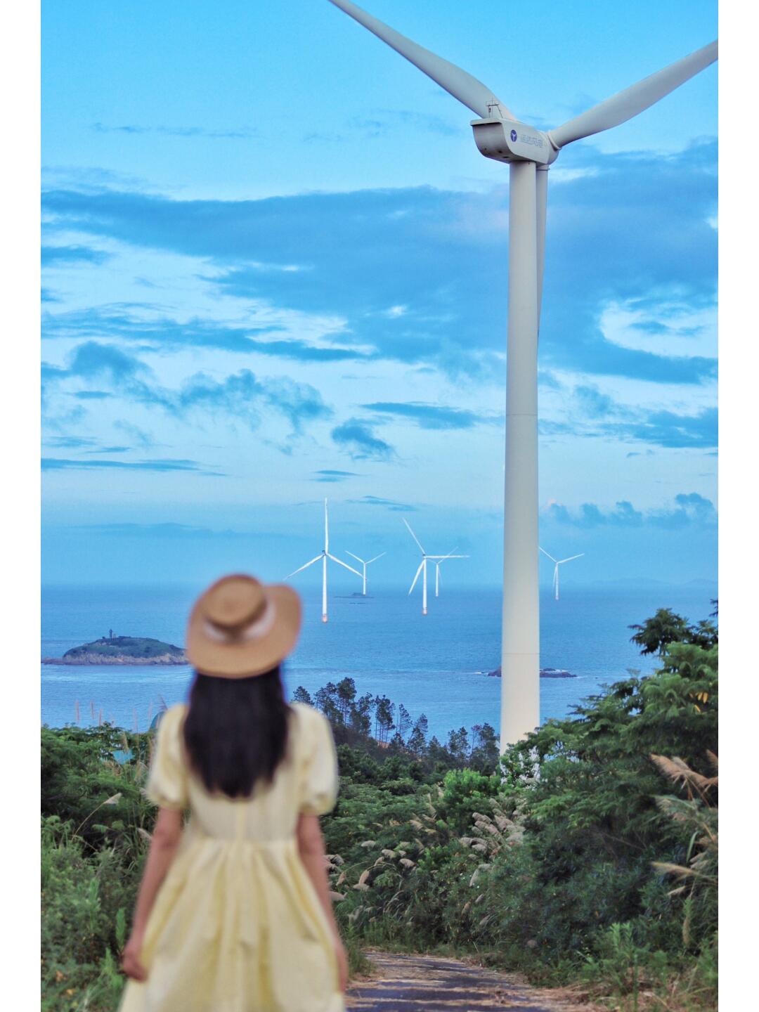 浙江也有蓝色风车海！！去不了平潭去这里