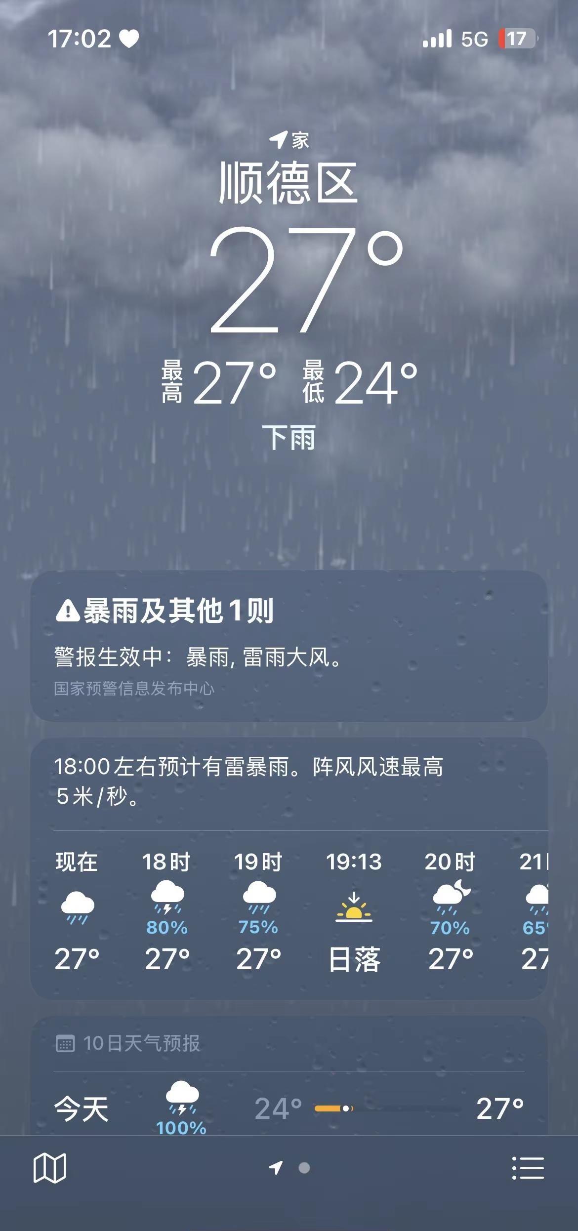 天天下雨🌧️，这天气难搞哦！！！广东暴雨预警佛山天气