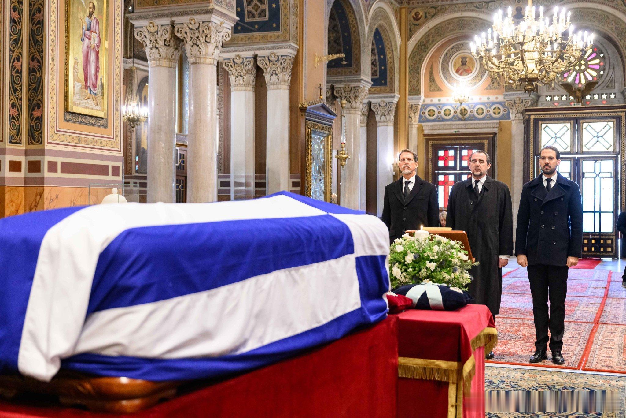 新闻2026.1.19各国王室成员出席已故希腊公主艾琳的葬礼Part3，葬