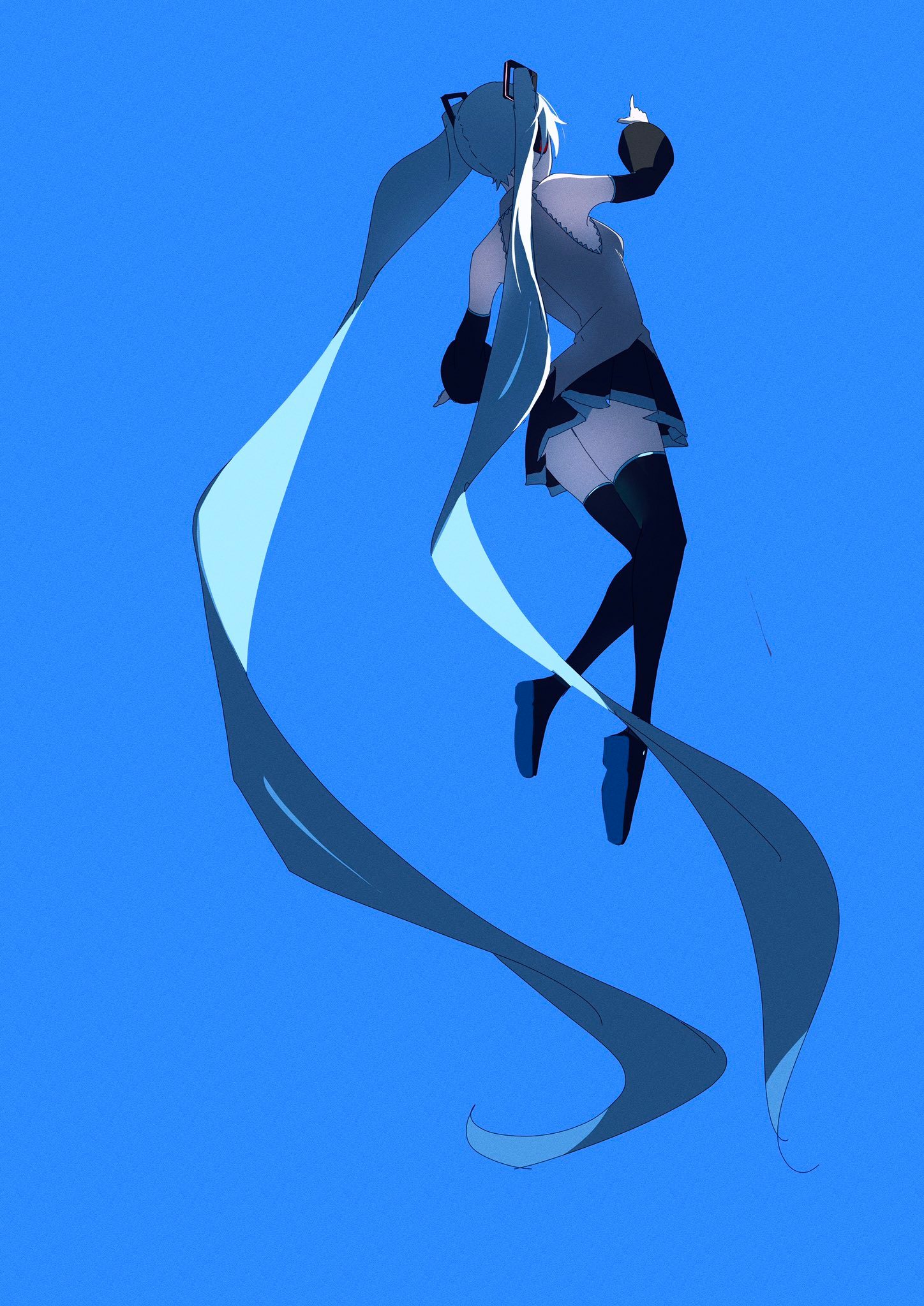 初音未来动漫仲夏狂欢季我们miku世界第一公主殿下真的太好看了.绘：potet