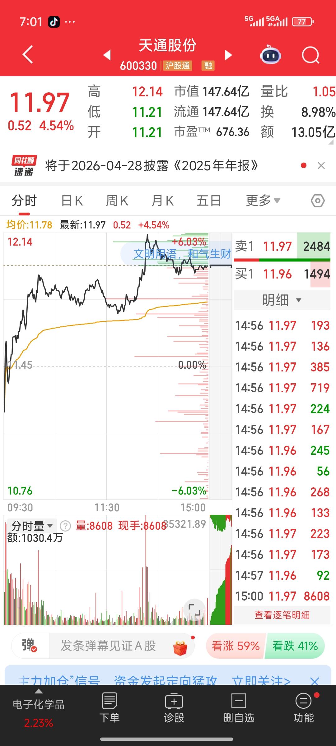 前天，天通股份在商业航天航空板块调整下跌的过程中，突然公布预亏的年报业绩。这一消