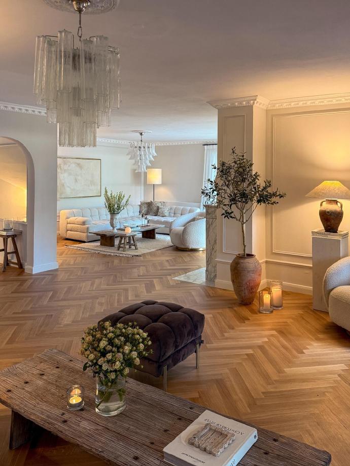 家居设计｜轻法式用了大量的自然元素，打造了一个温柔充满生机的空间