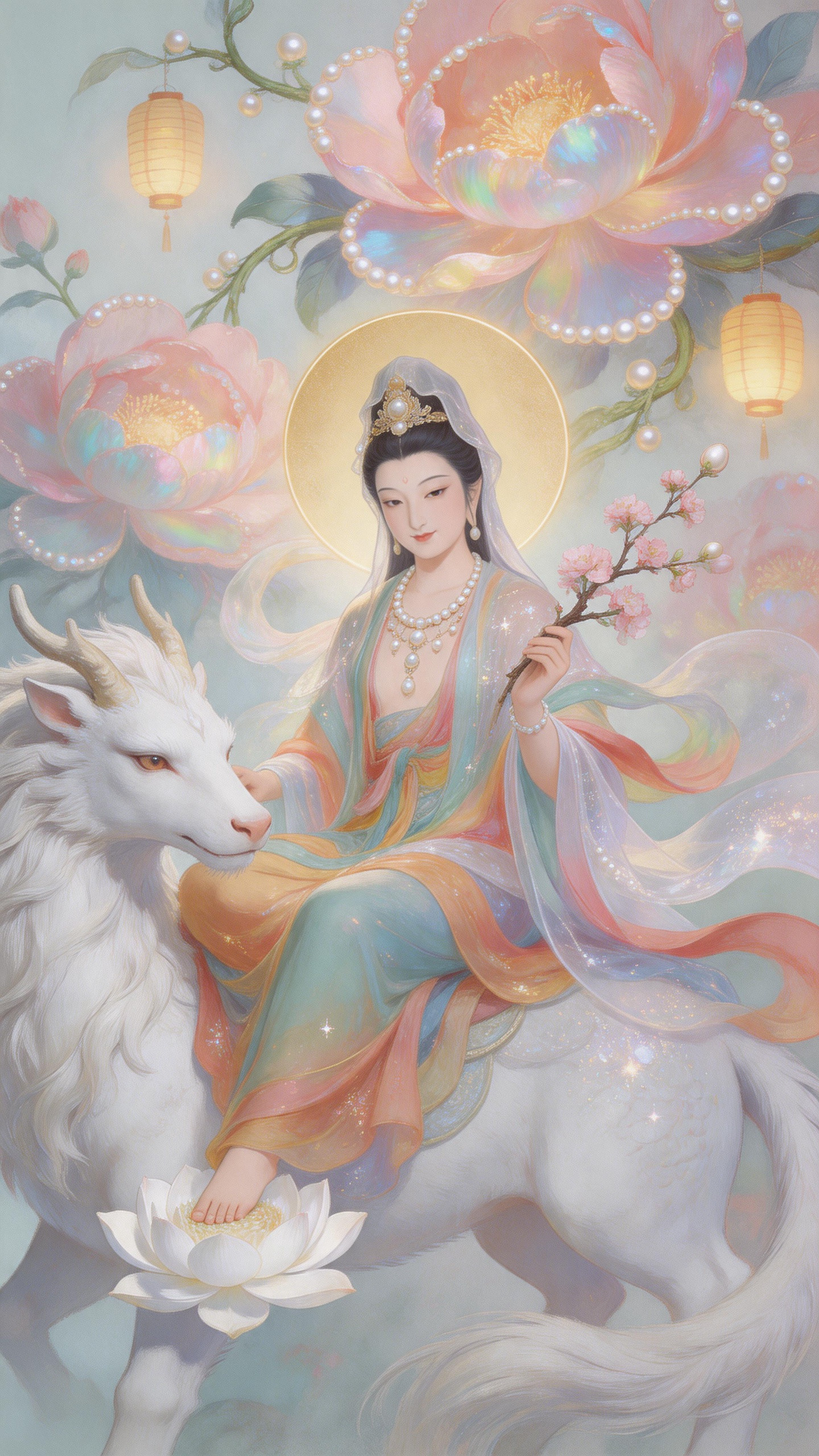 观音菩萨降凡尘，有什么心愿就说出来，一定会实现的！