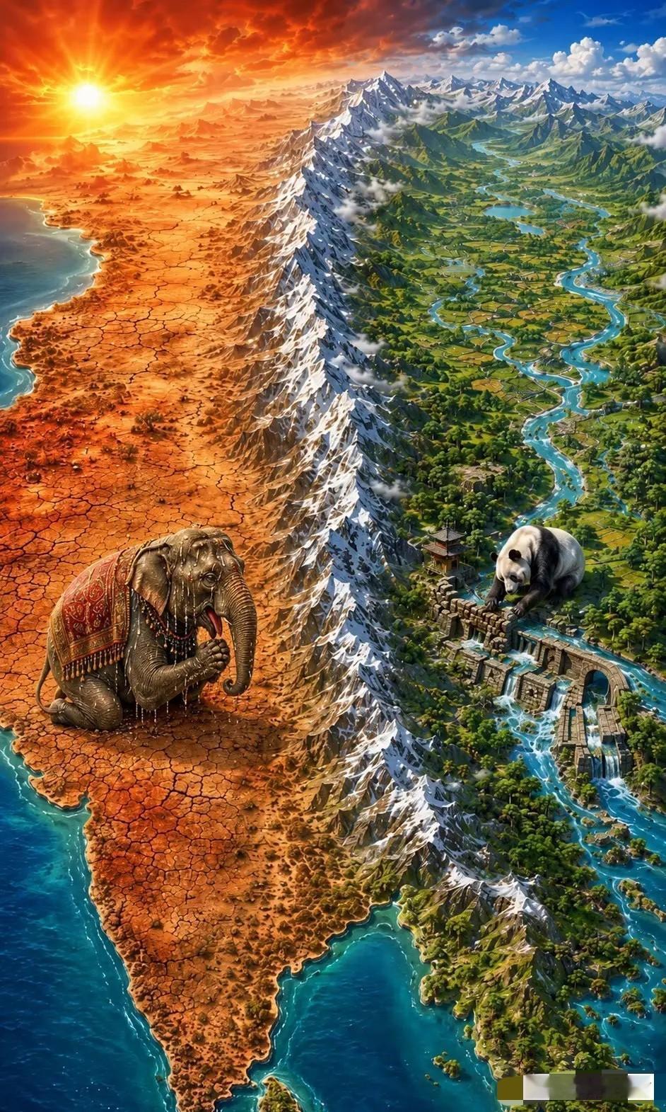 中华大地堪称福地。你不得不佩服老祖宗的智慧，当印度正遭受50多度高温的炽热烘烤时