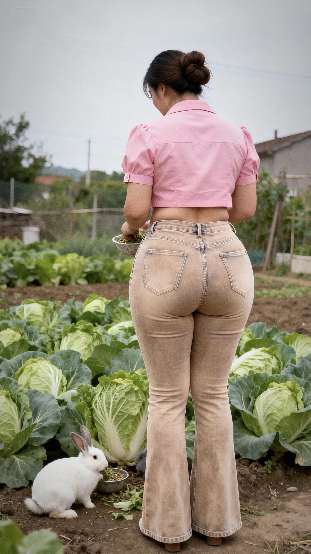 我也好想做一只小白兔无忧无虑，可惜没人养我，都觉得太胖还特别能吃微胖微胖丰满性