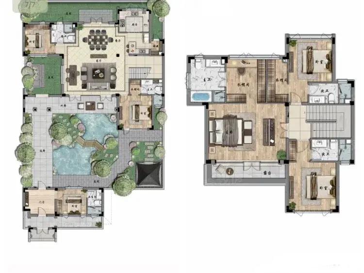 江湖路远，总要一个归处。这套合院，就是给江湖人留的温柔乡。一层是厅堂，客厅