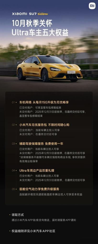 小米SU7Ultra前舱盖免费升级！网友：“话术高明”近日，小米汽车社区发布“