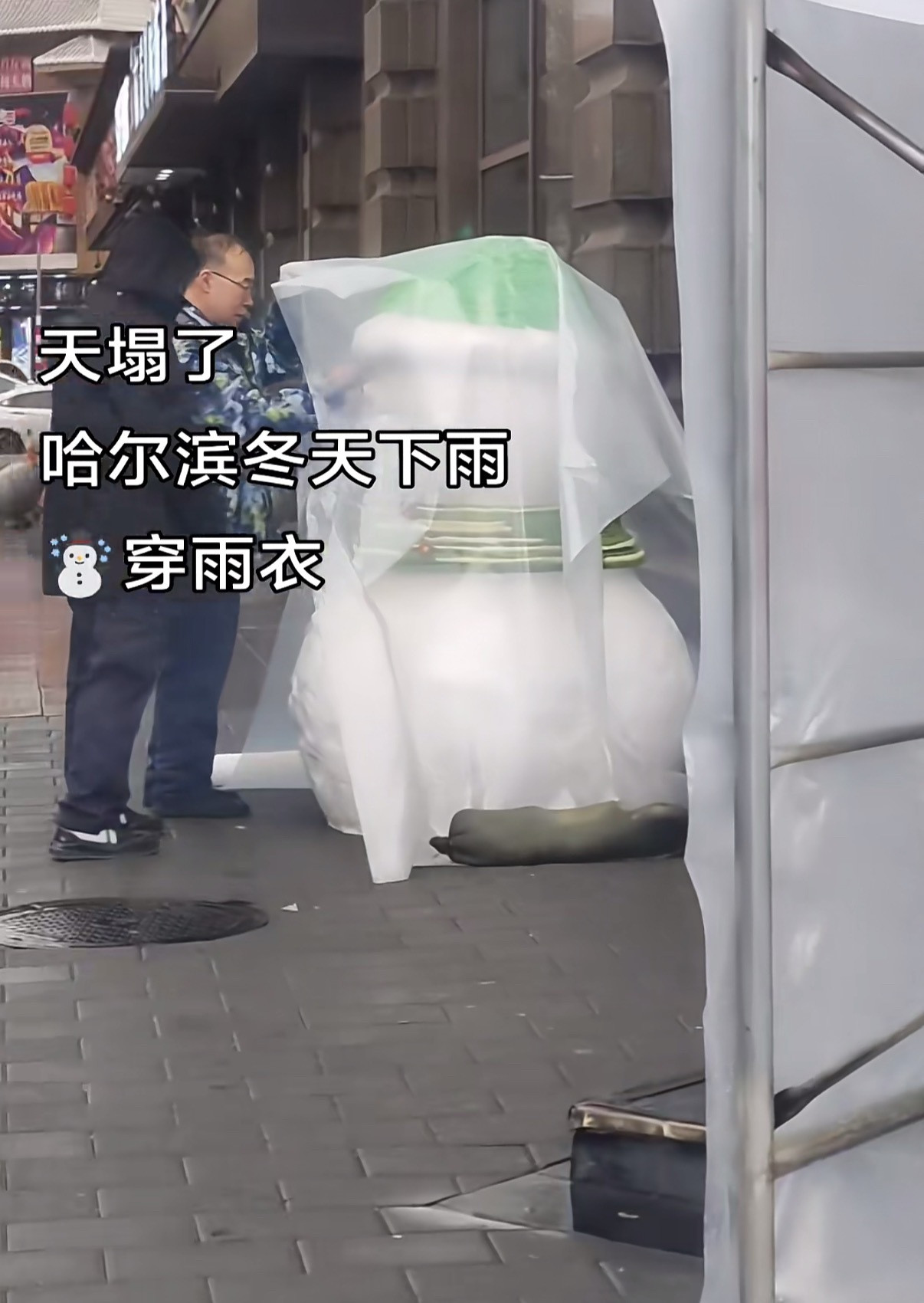 哈尔滨下雨了🌧️