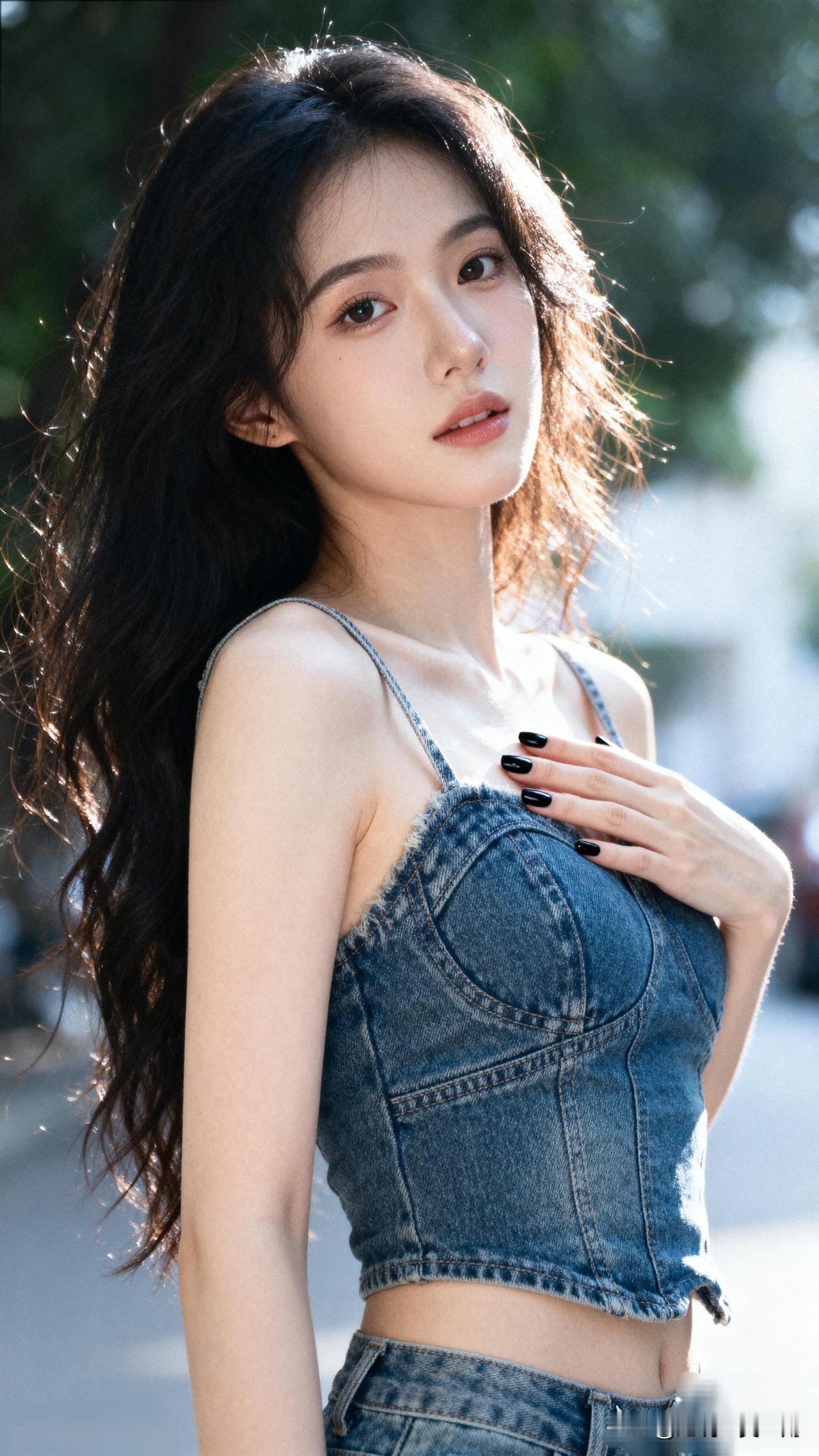 轻纱拂面，风华绝代。晒出女性魅力夏日牛仔风，随性自然，轻松自在