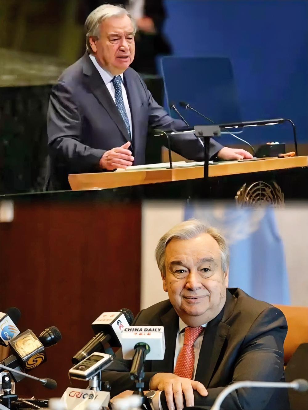 这一巴掌，古特雷斯扇得太响了！直接扇在西方挂了半个世纪的“文明遮羞布”上。