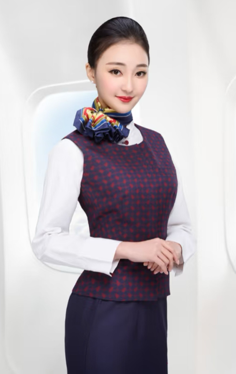 国航空姐的制服照，又美又飒。​​​