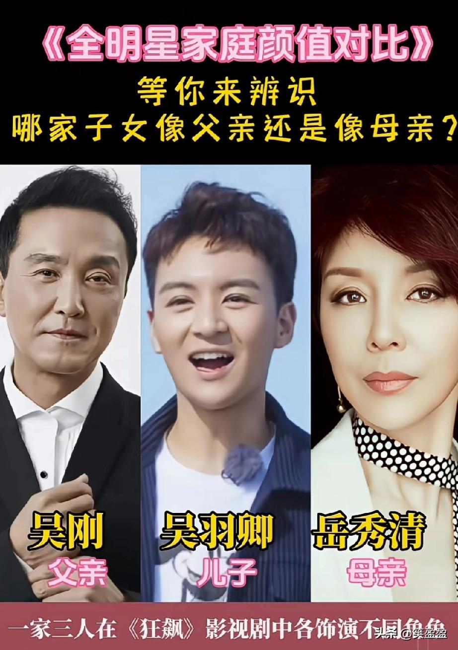 9组全明星家庭颜值对比娱乐圈星二代颜值大揭秘！有的复刻爸爸神颜，有的遗传妈妈美