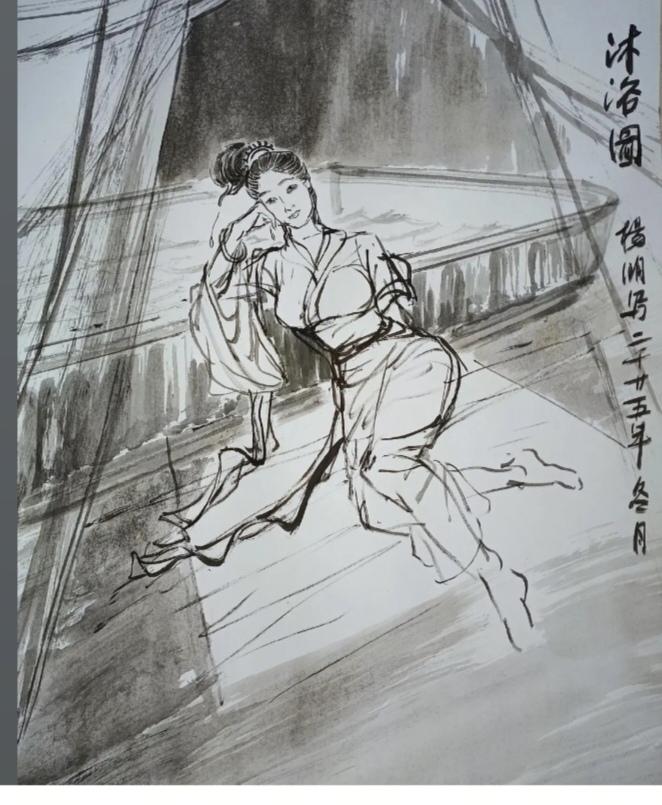 〔欣赏图片〕图中画面太美啦！素描艺术就是好；虽然色彩单一化；可以画的挺实