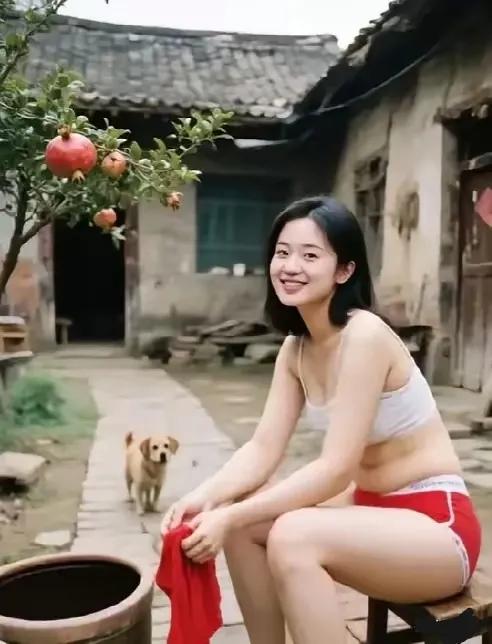 乡里的媳妇自由自在，幸福快乐…媳妇农家人的媳妇种地的小媳妇媳妇自拍农家