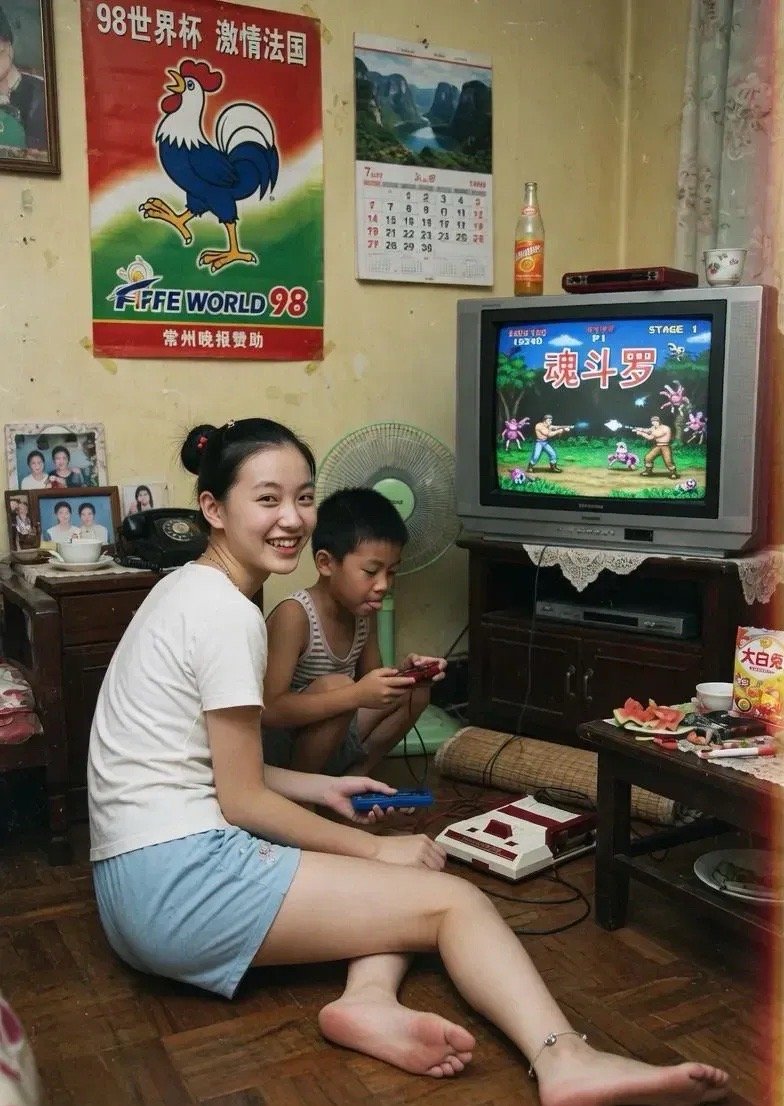 这是1998年拍下的女生照片经过高清修复后的样子，放到现在还算得上是大美女吗？