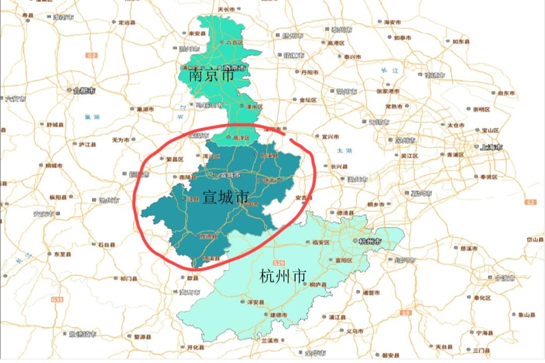 安徽宣城市，北临江苏省会南京，南靠浙江省会杭州，为什么这么好的地利优势，经济总是