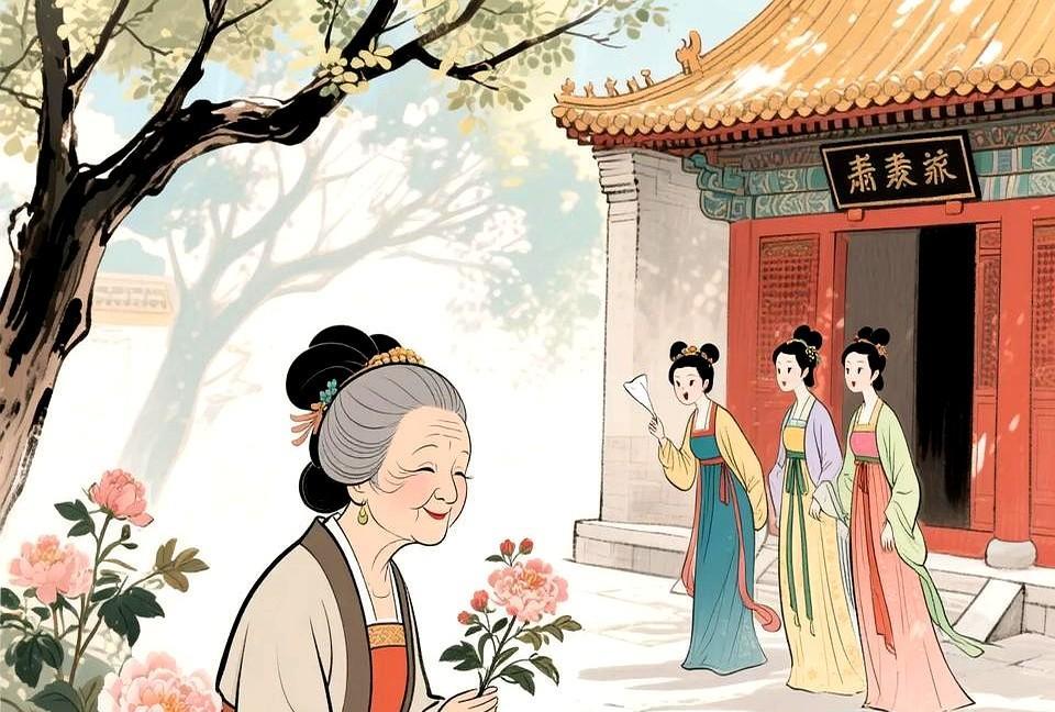 公元630年的长安皇宫中，30岁的唐太宗李世民设宴款待63岁的前朝皇后萧氏。这