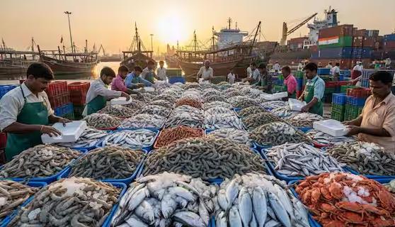 印度孟买，水产公司老板们一听中国暂停进口日本海鲜，个个信心满满放话：“这回该轮到