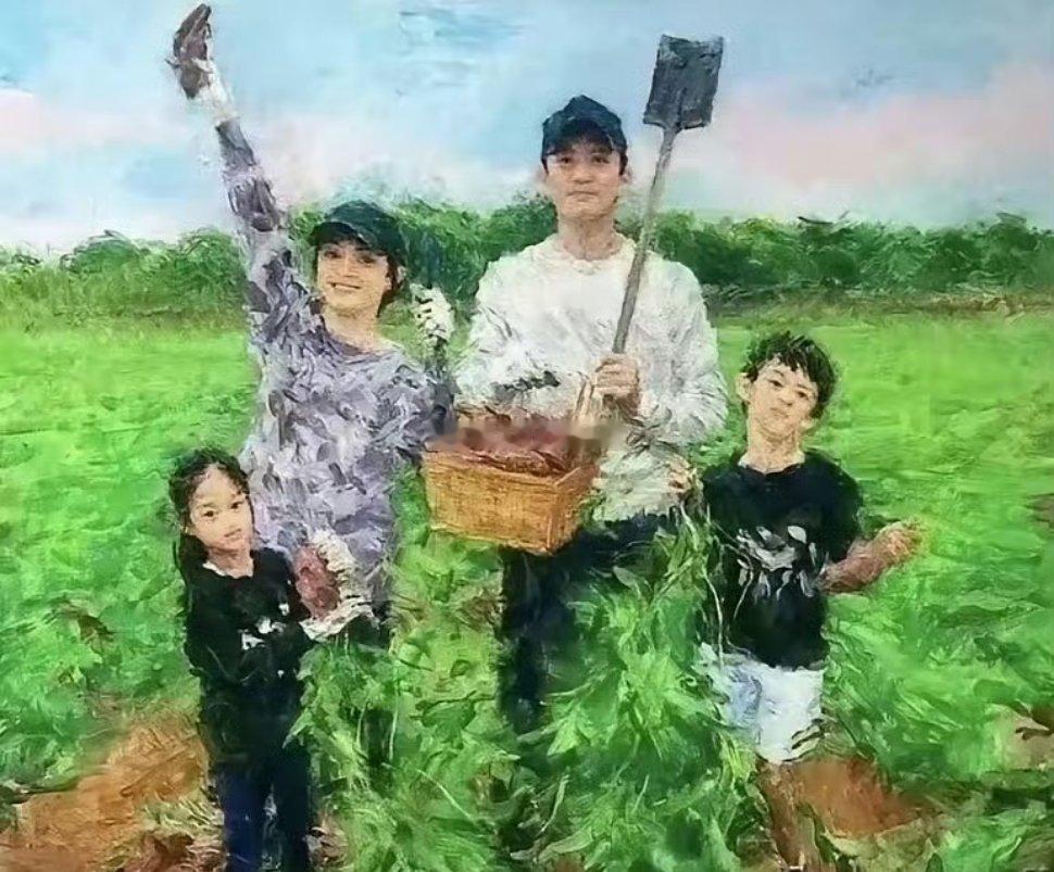 这是孙俪画的油画，画的太好看了，真的很有才华​​​
