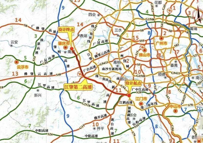 投资192.05亿元！江肇第二高速启动特许经营招商，珠江西岸路网再升级粤港
