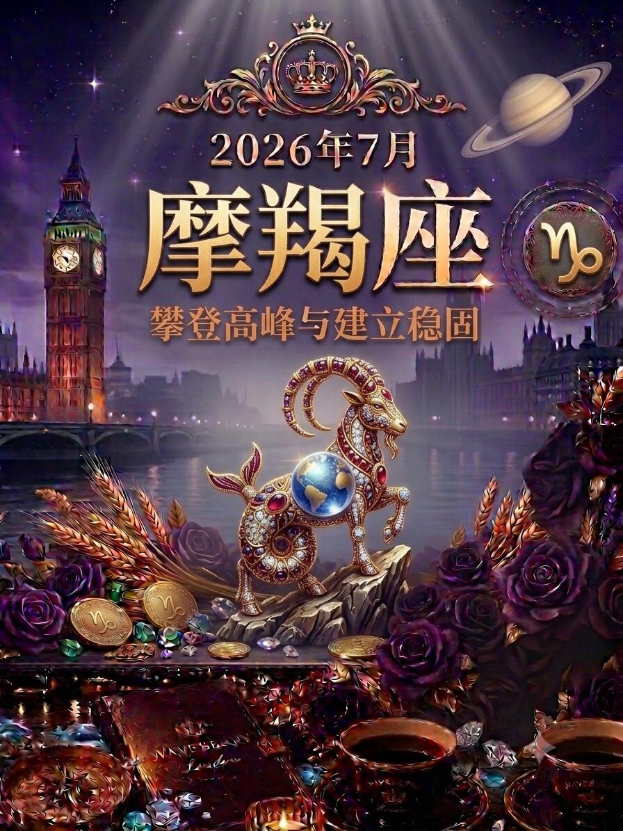 十二星座7月月运♑️摩羯7月运势：命宫满月，断舍离迎暴富沉稳的摩羯宝宝们，7月是