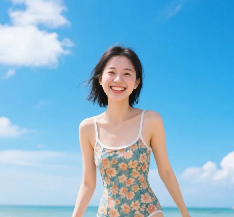 夏日限定美人，敢不敢来一场说走就走的海边约会？