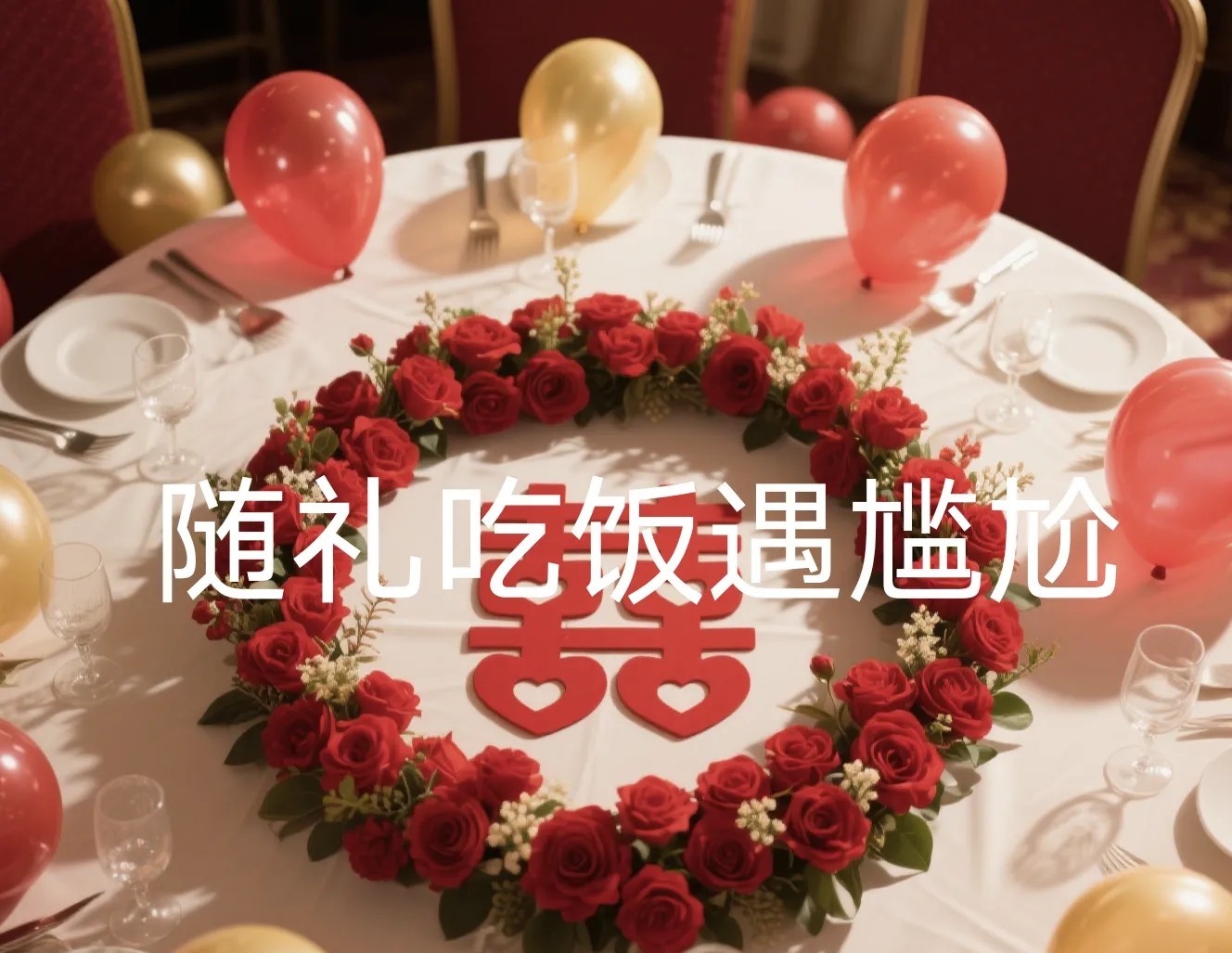 邻居家儿子办喜事，我爸随礼200，我本不想去，我爸说去凑凑热闹，省得在家无聊。去