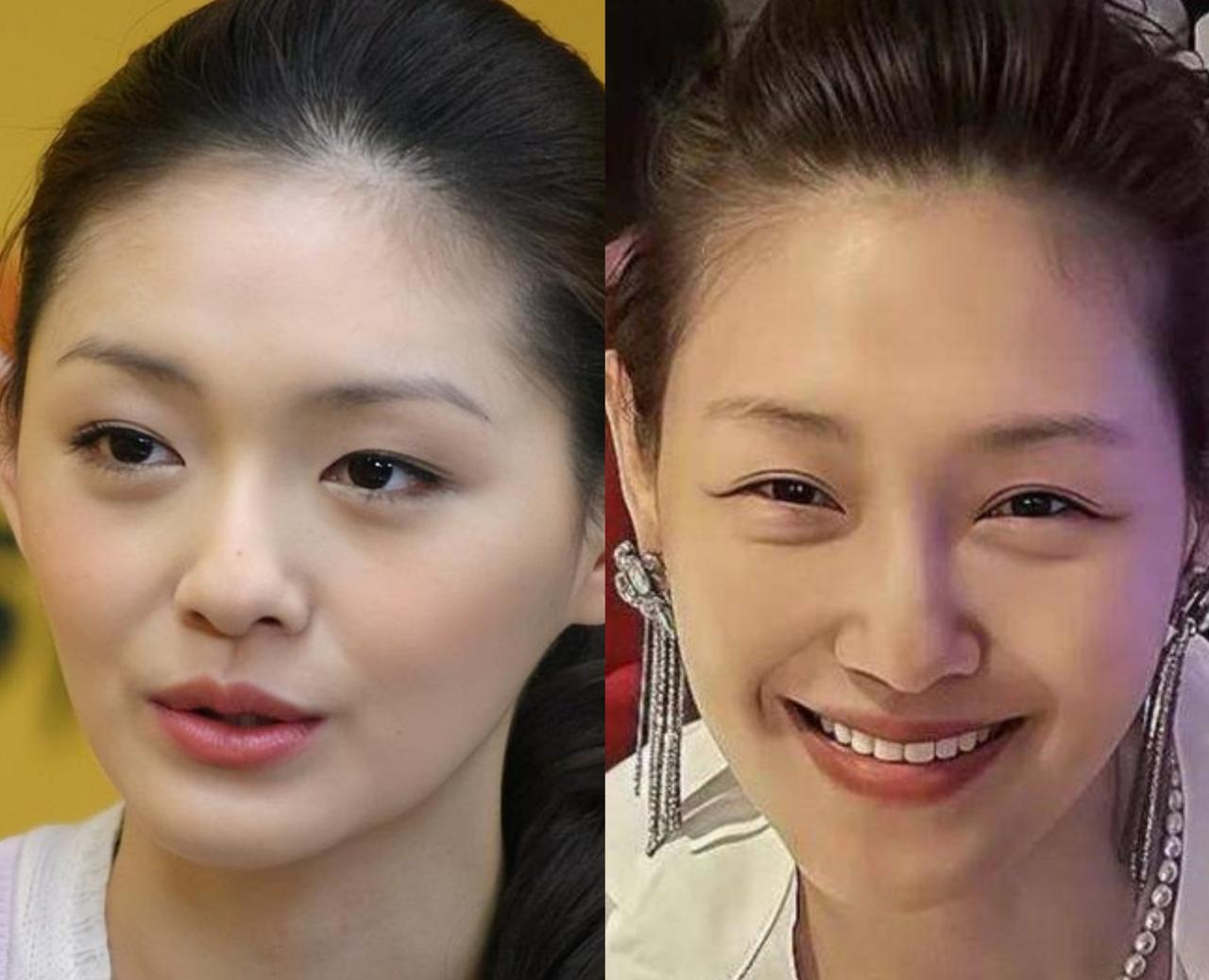 大S单身时期和第一段婚姻，虽然随年纪增长有些变化，但整体差距不大，顶多是稍胖、精