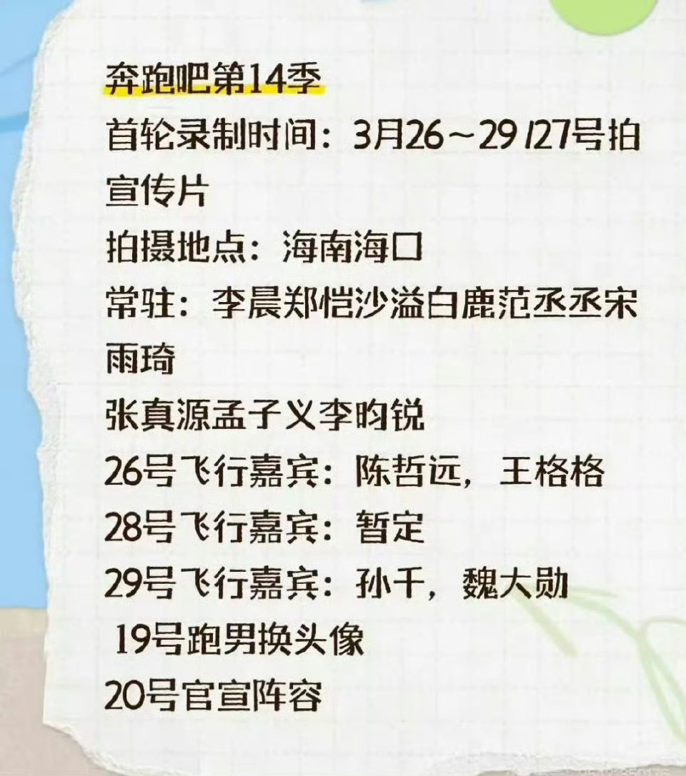王格格奔跑吧14吓到了还以为常驻幸好只是飞行嘉宾好像很火刷了这么久红🍎一