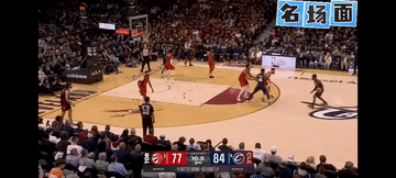 VS骑士“别那运了，球赶紧给我！”😡米切尔见小黑那晃晃悠悠急了，剩7秒