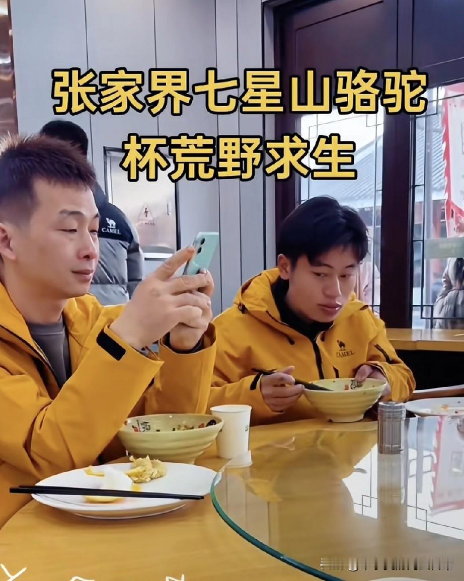 张家界荒野求生现场，现在不吃饱，过两天啃野果刚在张家界七星山干完“骆驼杯荒