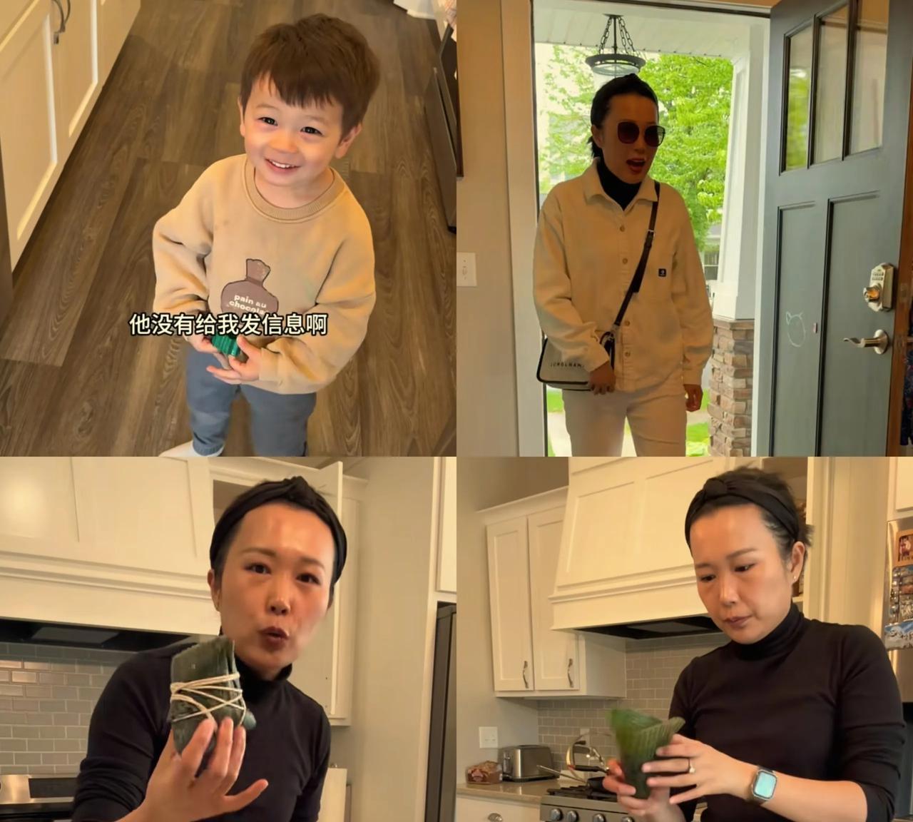 虽然在国外生活，但小黄的饮食习惯和国内差不多，马上端午节了，小黄在家包了咸蛋黄肉