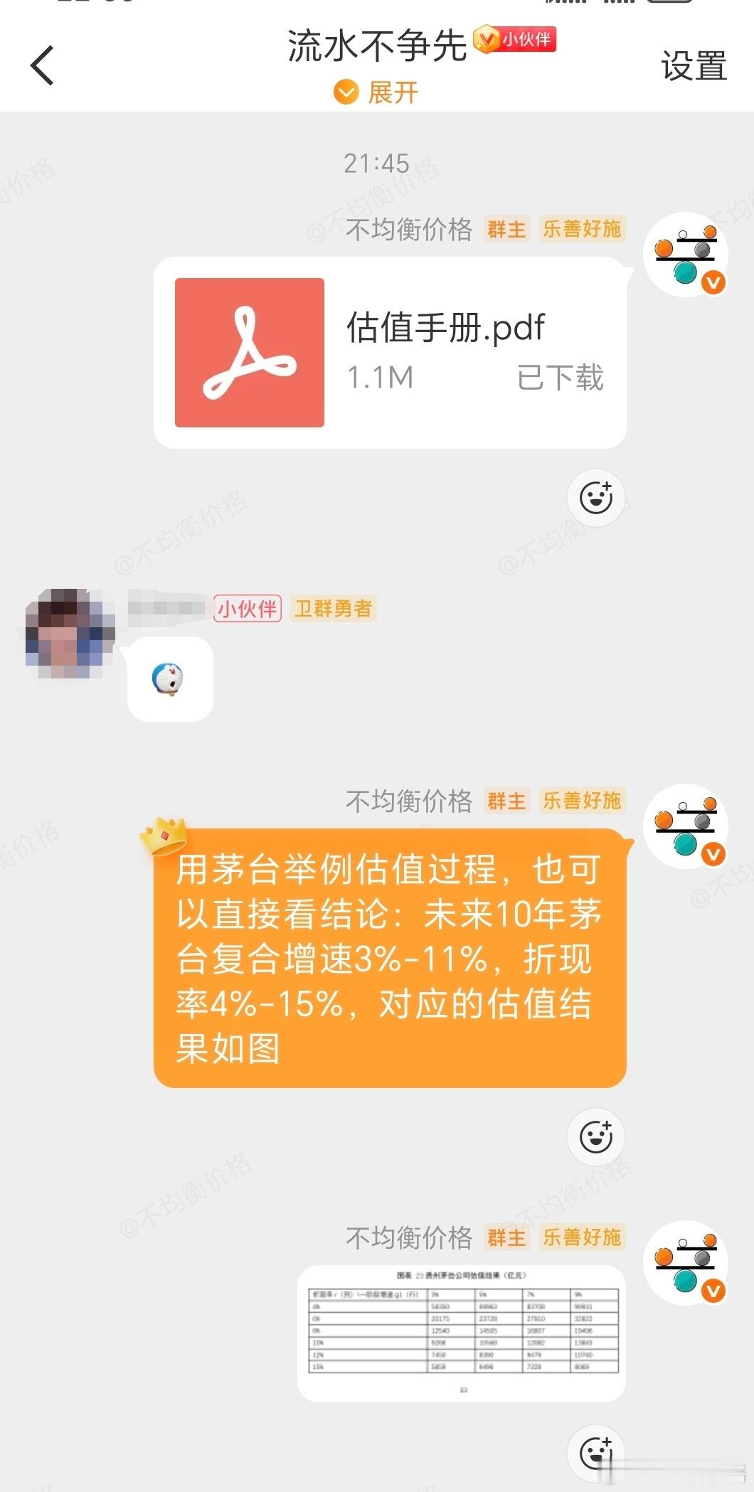 趁着春节假期又算了一次茅台估值。假设未来10年跑赢通胀，10年后基本不可测，设定