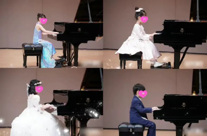 别的孩子都精心装扮似公主王子，而梅婷女儿仿佛在自家客厅，好喜欢这份松弛的。