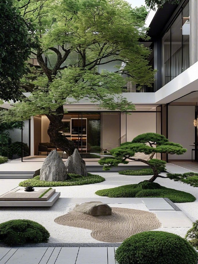 禅意小院，一物一景皆波若。
