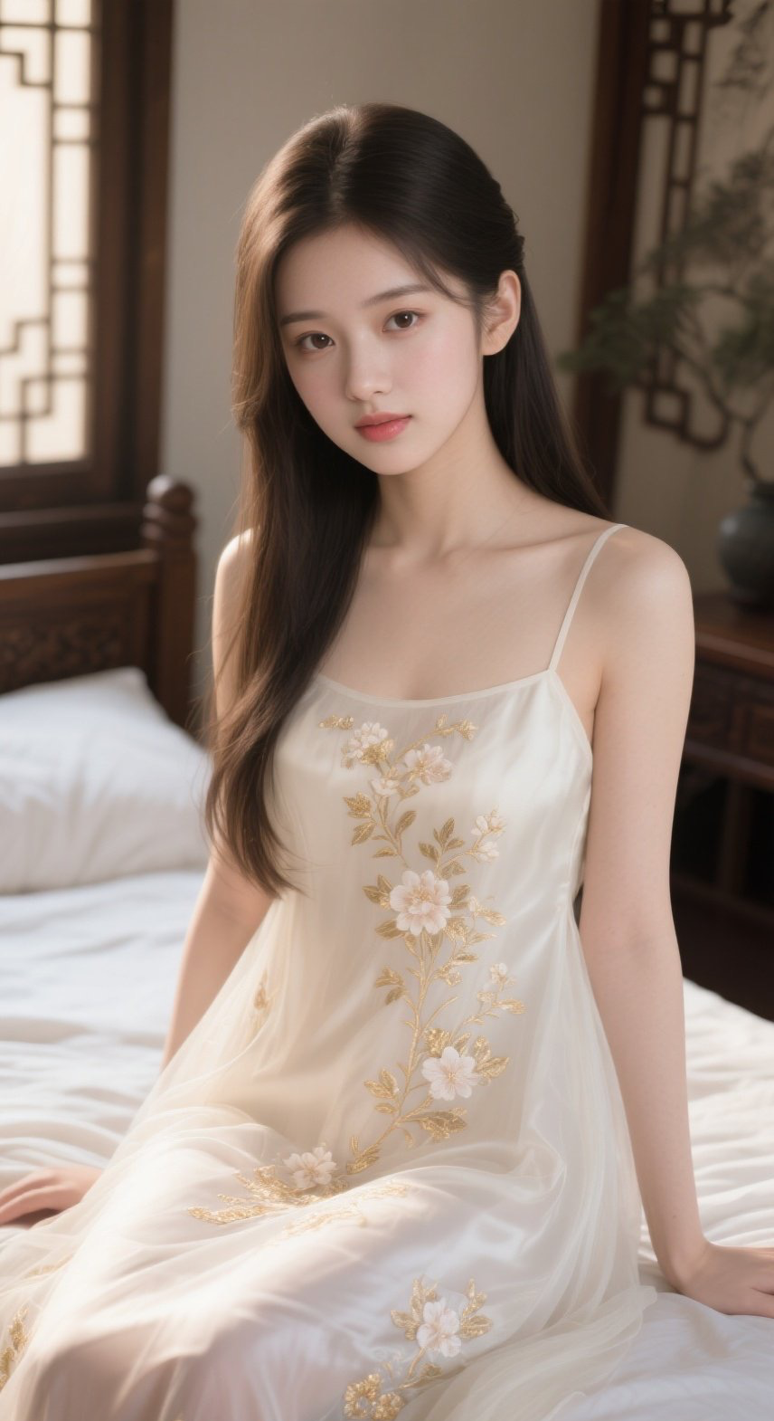 美眉雪纺衫裙舞，灵动如风惹人怜