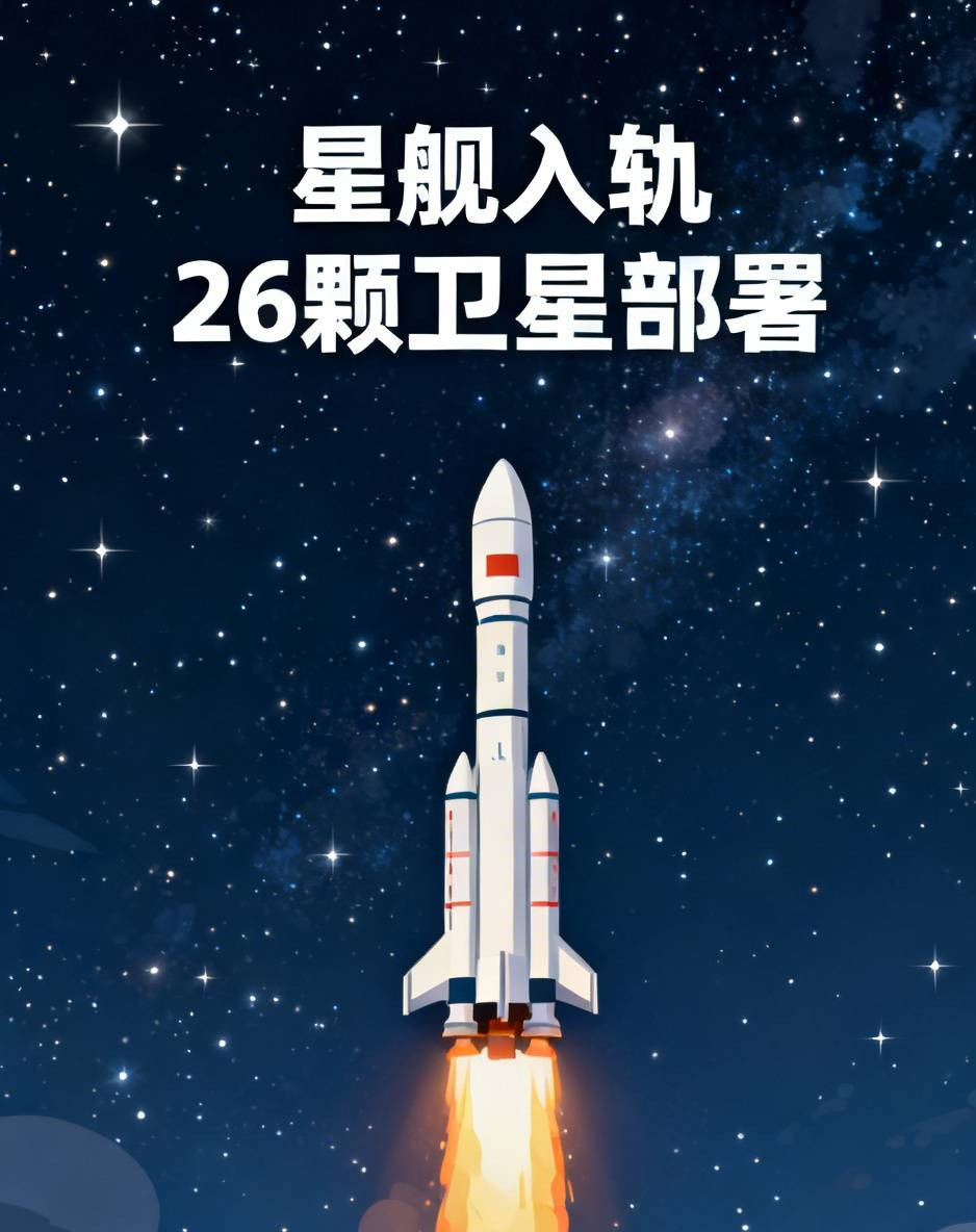 SpaceX那艘大火箭星舰昨天总算入轨了，一次放了26颗卫星上去，结果飞了3个小时就提前结束了，原计