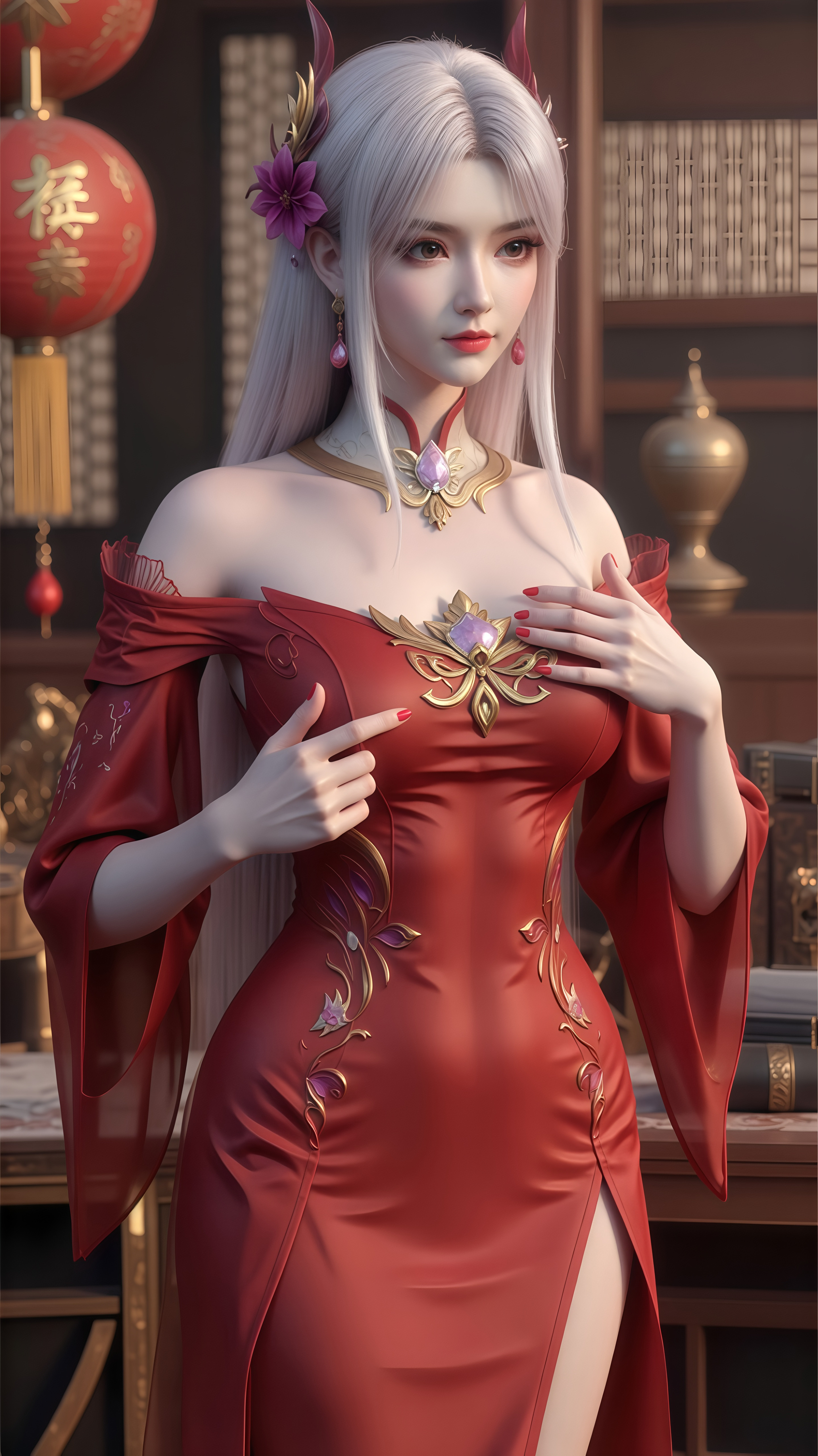斗破苍穹国漫女神壁纸：小医仙成功掌控厄难毒体晋升七星斗尊！