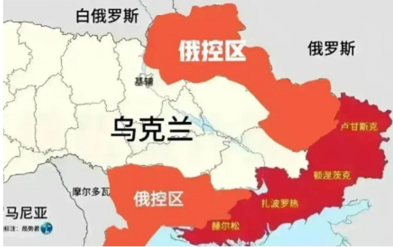 泽连斯基的底气：顿涅茨克那五分之一土地。美国和俄罗斯都说，如果乌克兰想明天结