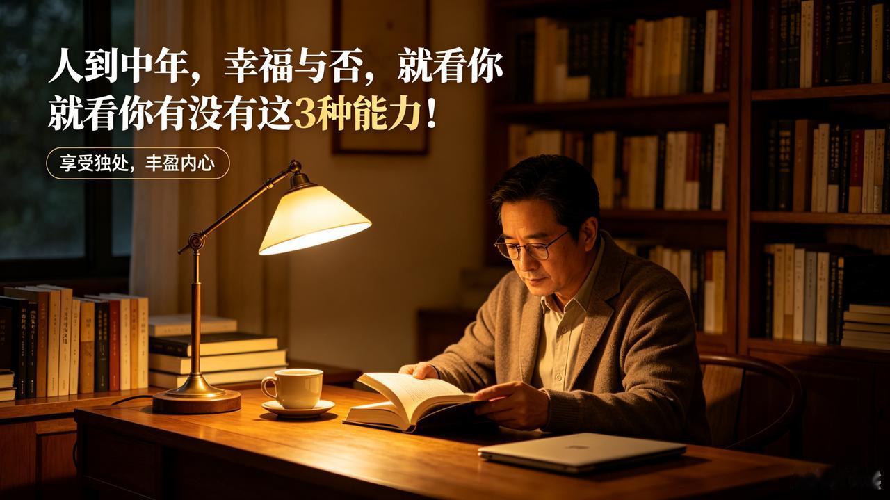 中年最高级的清醒：幸福，藏在这三种能力里人到中年，走过半生风雨，尝过世间冷暖