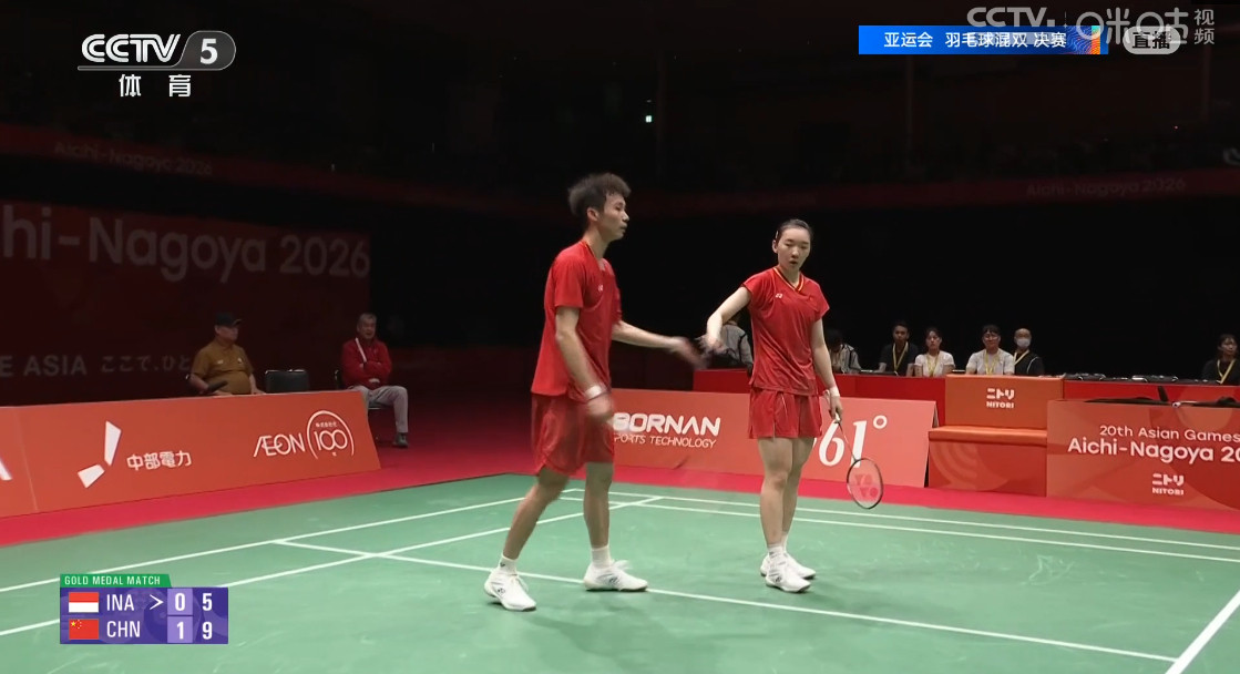 #丫邦首战亚运就夺冠#蒋振邦/魏雅欣2-0战胜印尼组合，斩获亚运会羽毛球混双冠