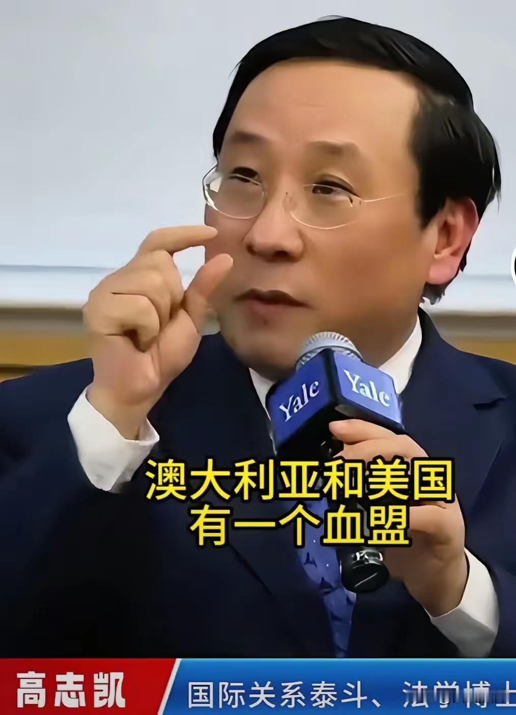 高志凯教授说，澳大利亚和美国存在一种“血盟”关系。这话啥意思？就是不管美国做