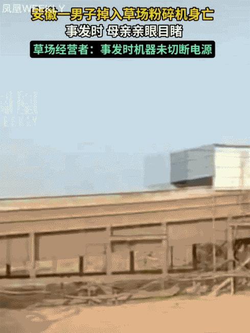 被割草机卷入后，他母亲就在现场，亲眼目睹，晕了过去，不敢想象，有多绝望！知情人说