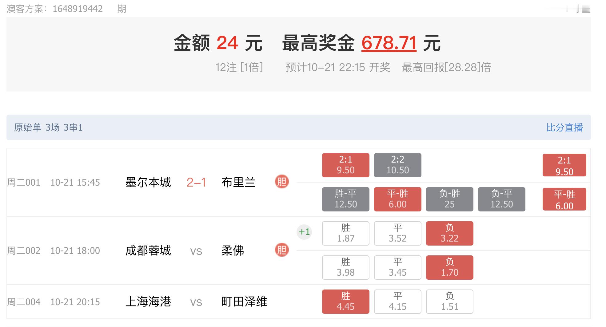 我的28倍大奶单就差海港了！上半场替补顶住！下半场，莱昂纳多大爹上来干掉小日子！