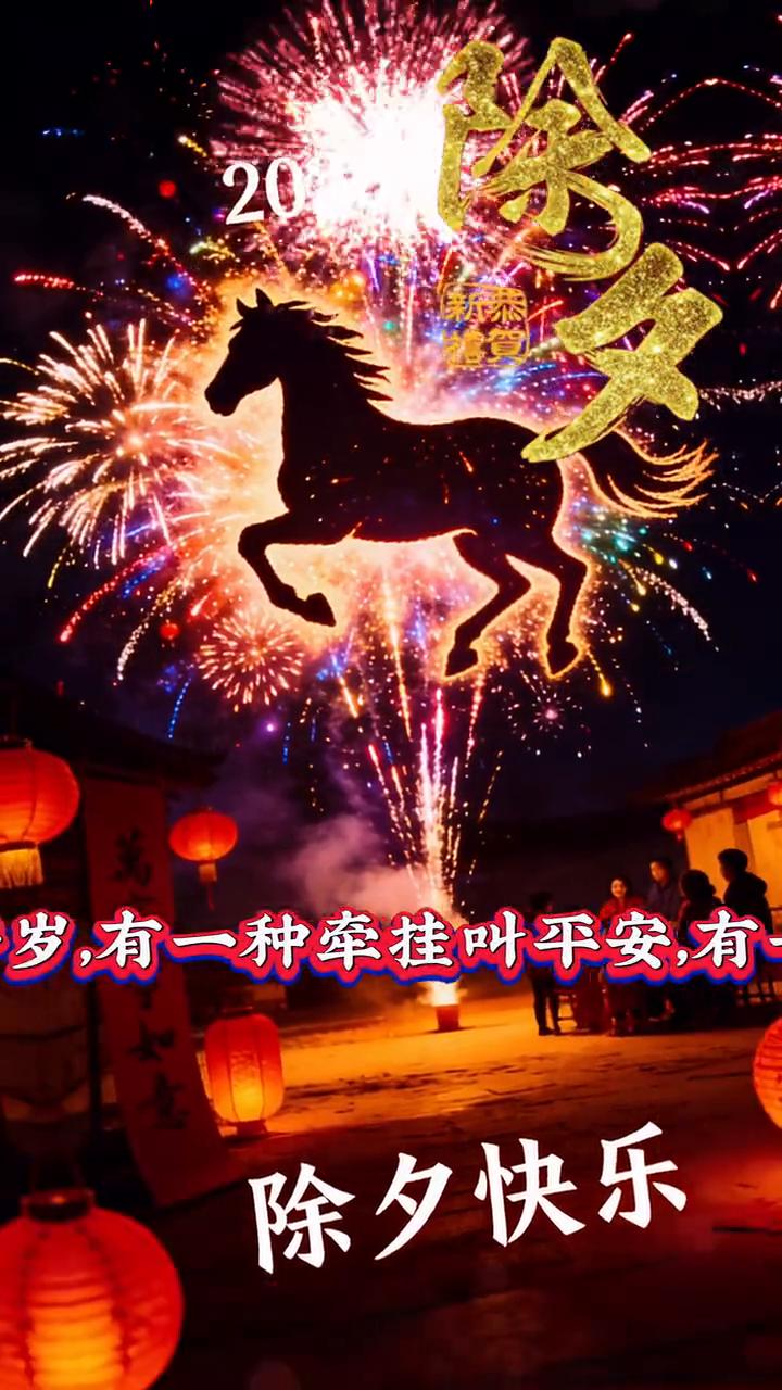 今天就是除夕了，有一种思念叫团圆，有一种温暖叫年夜饭，有一种幸福叫守岁，有一种牵