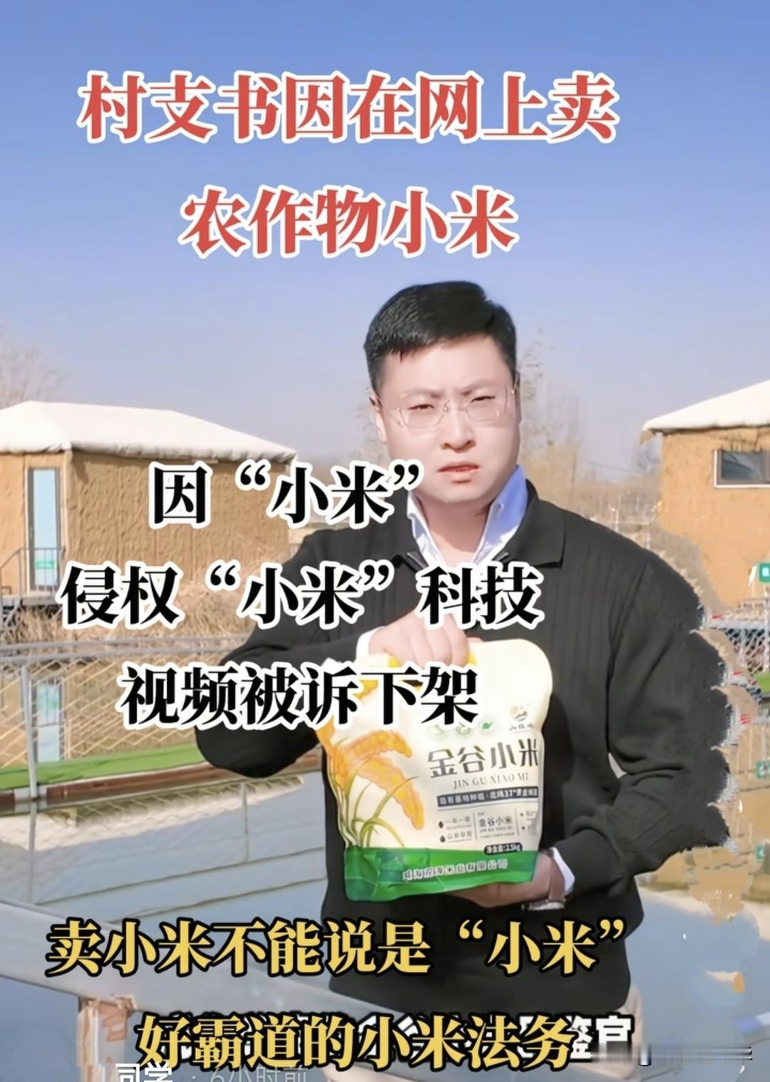 雷子你可真是太嚣张了，一位村支书直播卖农作物小米，造投诉侵权下架，村支书被迫发视
